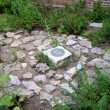 This herb garden at the Nashville zoo uses crazy paving.