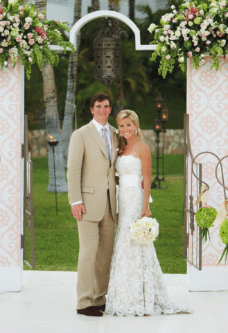Abby McGrew and Eli Manning wedding in Mexico