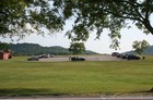 Bicyclists park at Vaughn Road across from Percy Warner Park.