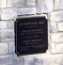 Lynnwood Way marker at the roadside park near Brentwood, TN.