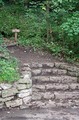 Example of a sign marking a hiking trail inside Percy Warner Park.